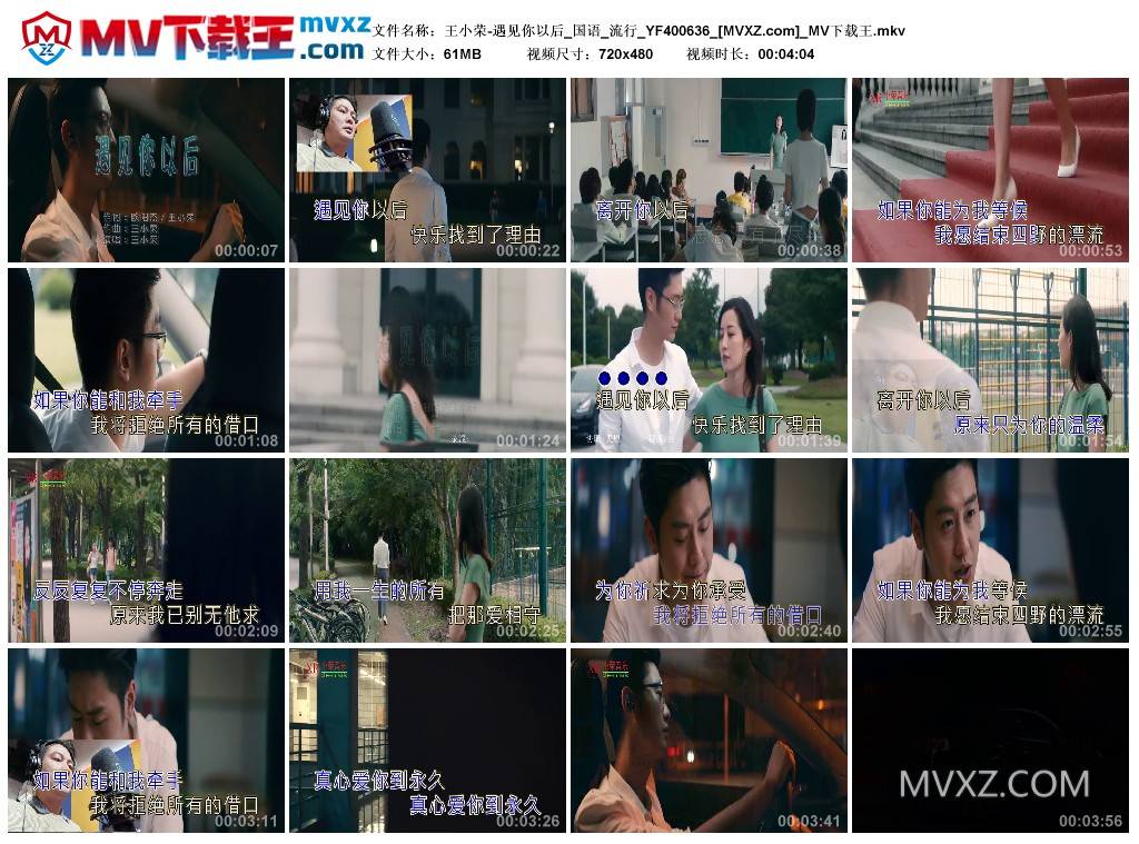 王小荣-遇见你以后_国语_流行_YF400636